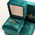 Anillo media eternidad 1.53gr/talla 5.5